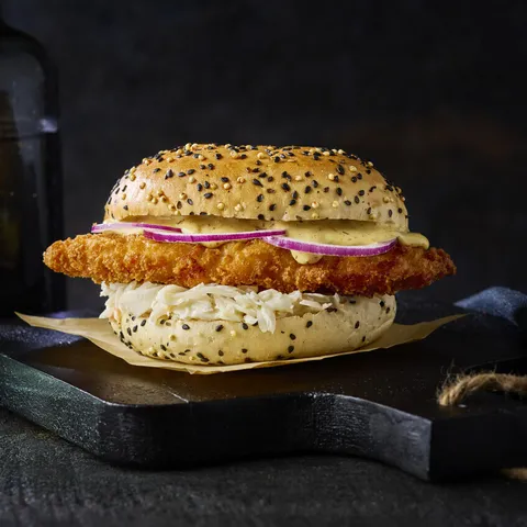 Honey mustard burger