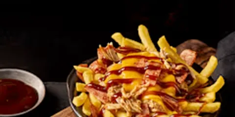 Loaded fries BBQ bacon cheese