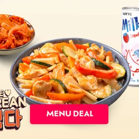 Menu chicken Korean bbq (spicy)