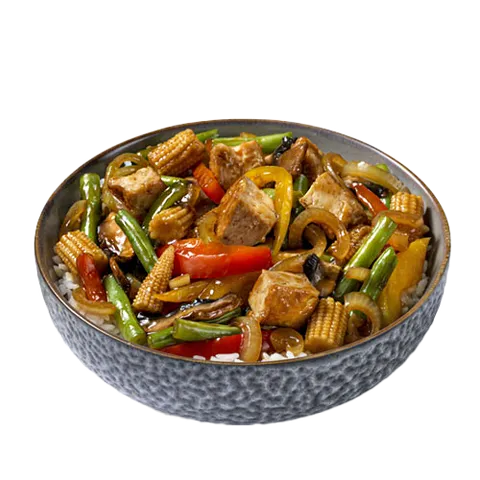 Tasty teriyaki met Tofu (vegan)