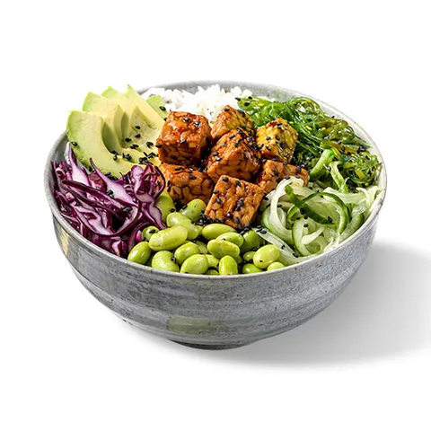 Poké bowl lanai tempeh (vegan)