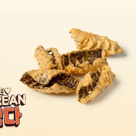 Korean tempura seaweed crisps