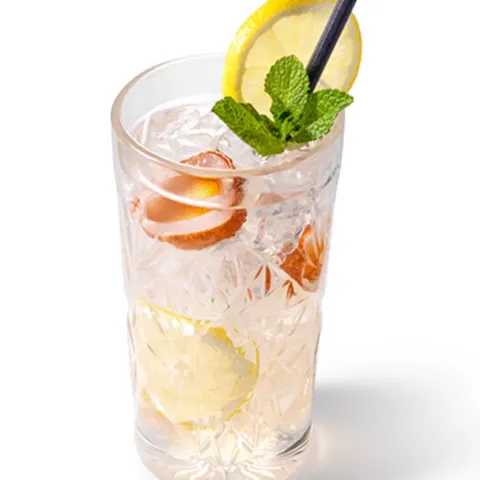 Homemade lemonade tropical lychee
