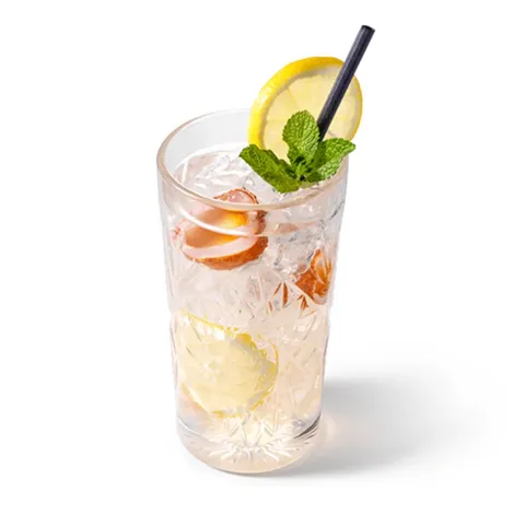 Homemade lemonade tropical lychee