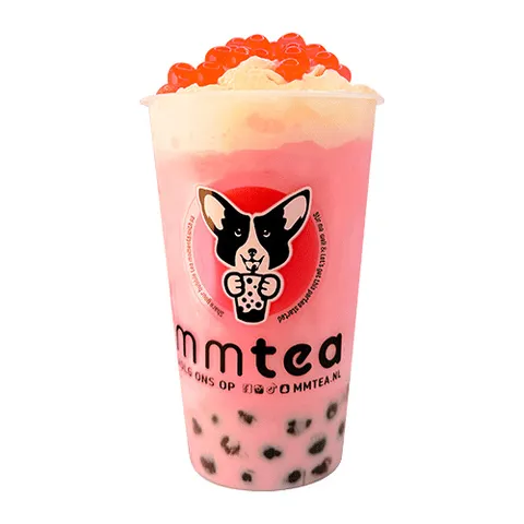 Black pink rose milk