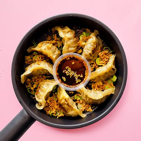 Veggie mandu dumplings