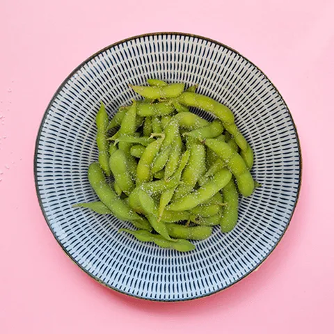 Salty edamame beans