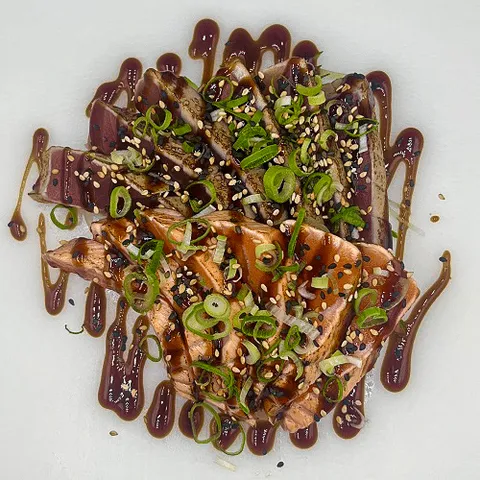 New style sake en tuna sashimi