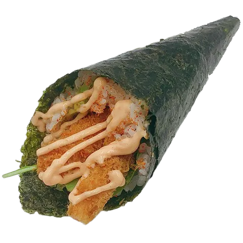 Spicy ebi handroll