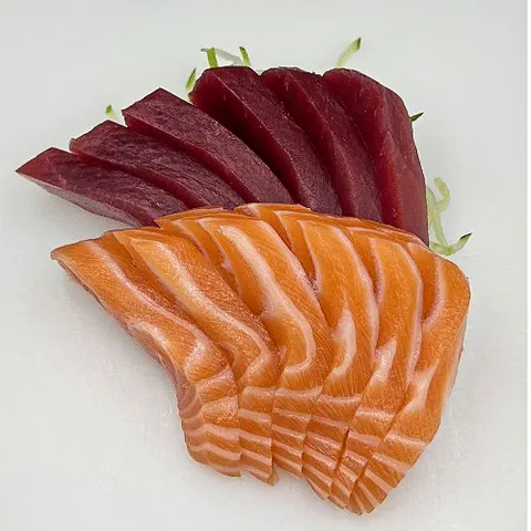 Sake en tuna sashimi