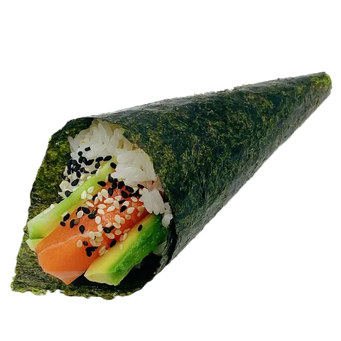 Sake avocado handroll