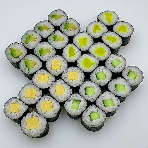 Veggie maki menu
