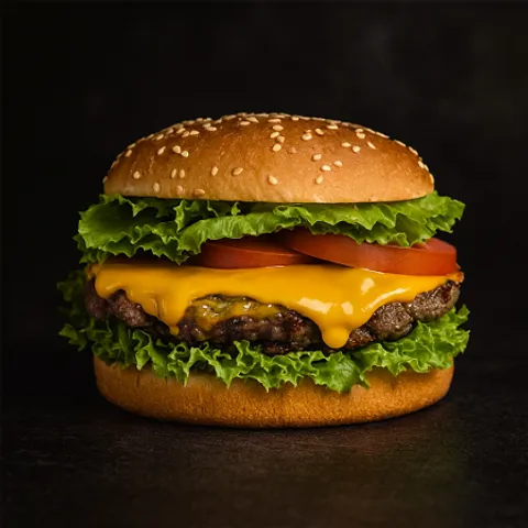 Beef cheeseburger
