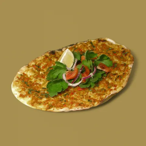 Turkse pizza met salade