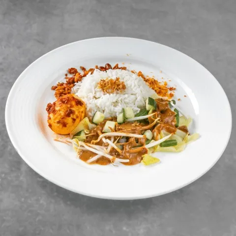 Nasi pecel menu (vegetarisch)
