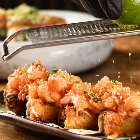 Crispy - Rice - Truffled Salmon