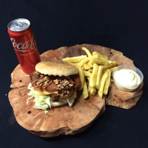 Bacon kipburger menu