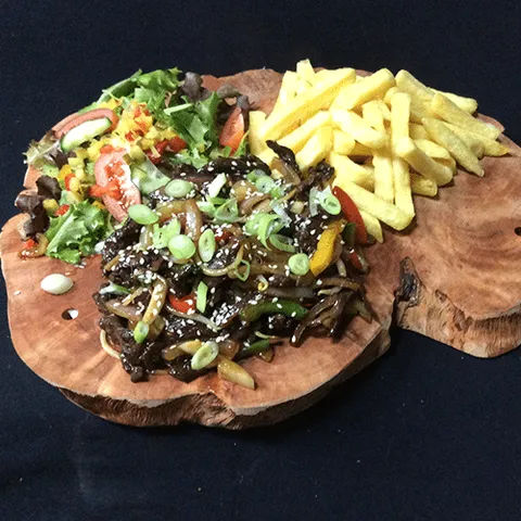Beef teriyaki menu