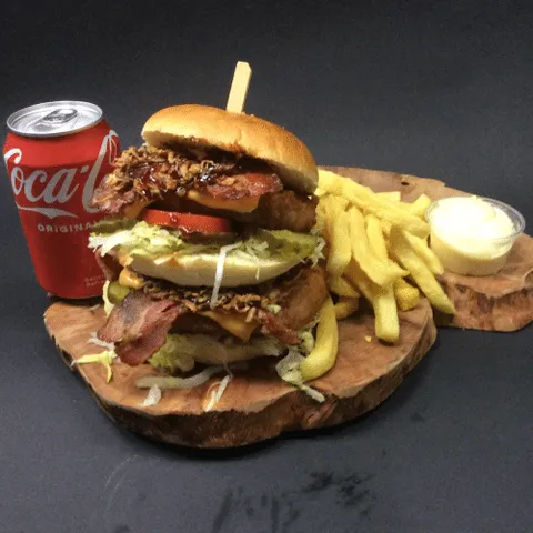 XXL kip burger menu