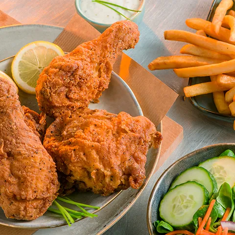 American fried chicken menu