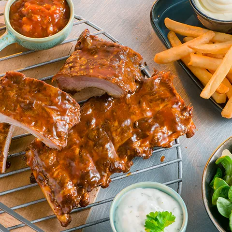 Spareribs menu