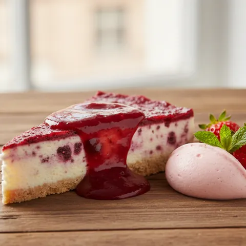 Cranberry cheesecake