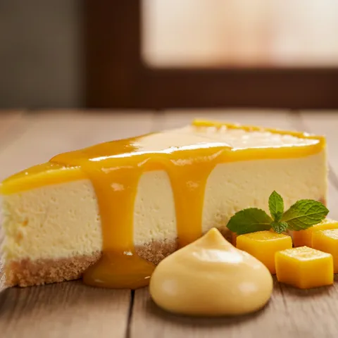 Passie mango cheesecake