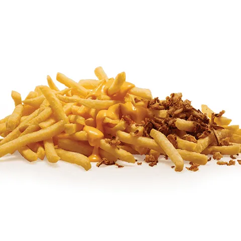 Cheesy onion fries
