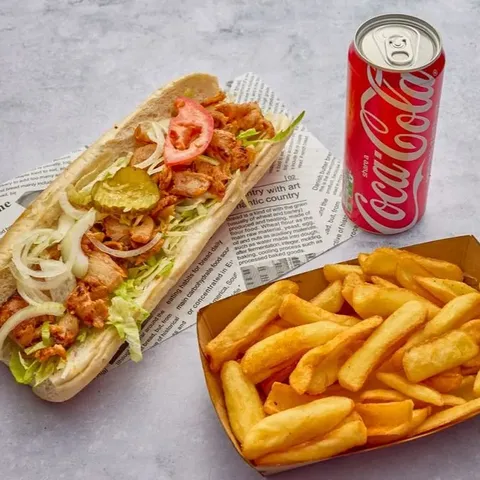 Kip döner broodje menu