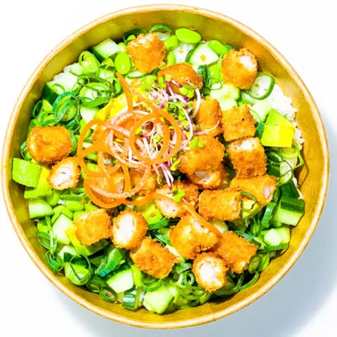Poké bowl ebi fry