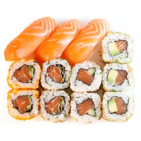 Zalm sushi, 12 stuks