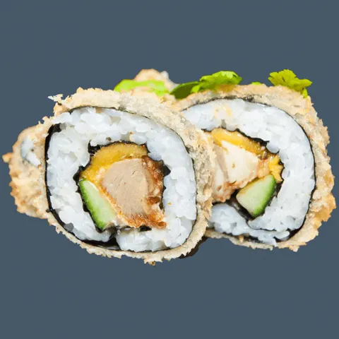 Chicken mango tempura roll