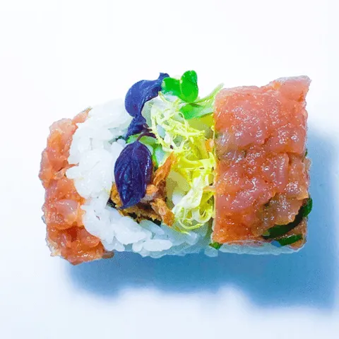 Spicy tuna ebi rolls