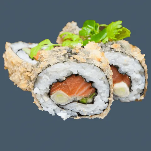 Teriyaki salmon tempura roll