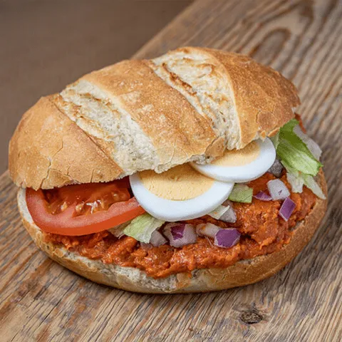 Broodje vegetarische filet americain
