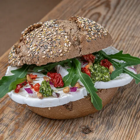 Broodje geitenkaas pesto