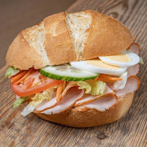 Broodje vegetarische kipworst