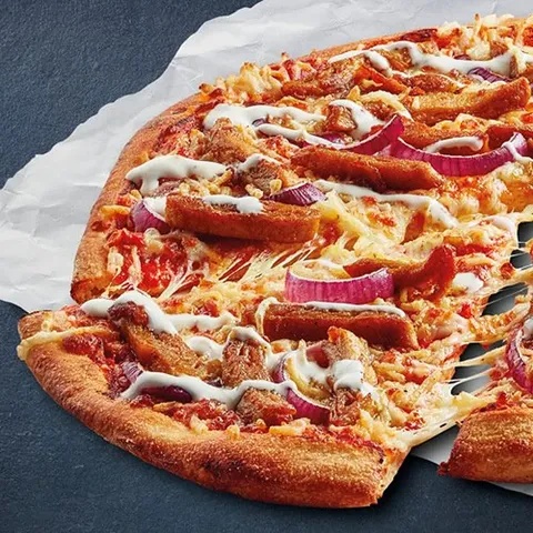Vegan Shoarma pizza