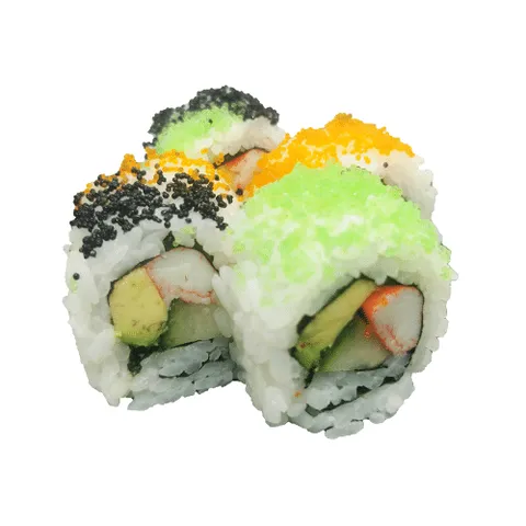Rainbow California roll