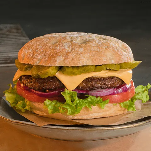 Vegan cheese burger