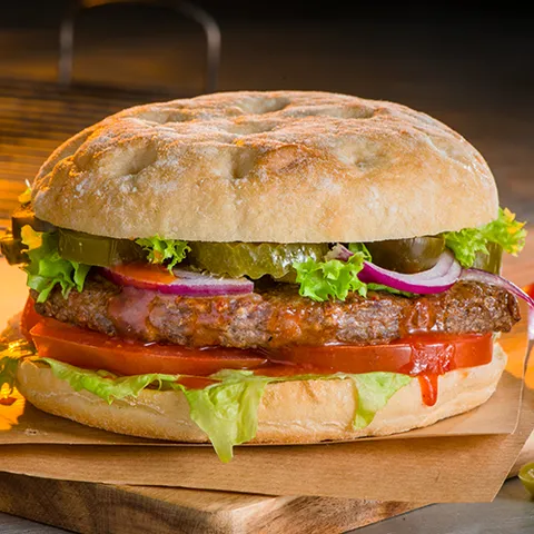 Hot chili burger