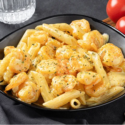 Pasta creamy scampi