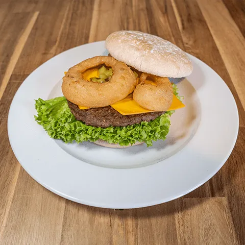 Onion cheeseburger
