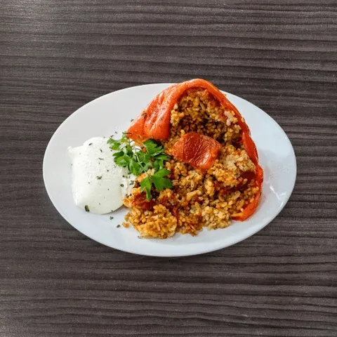 Dolma gevulde paprika vegetarisch