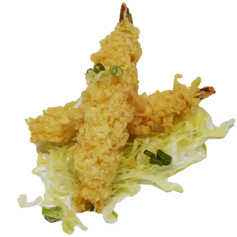 100. Tempura garnalen