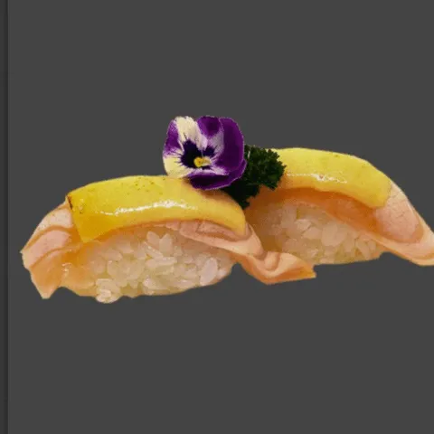 Zalm en kaas nigiri