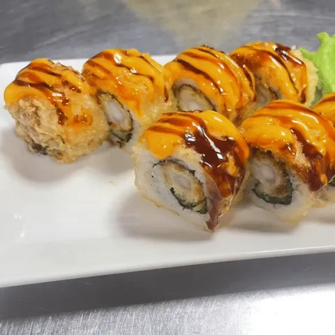 Fried crispy ebi roll