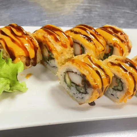 Fried crispy California roll