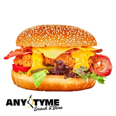 Kip cheese-bacon burger