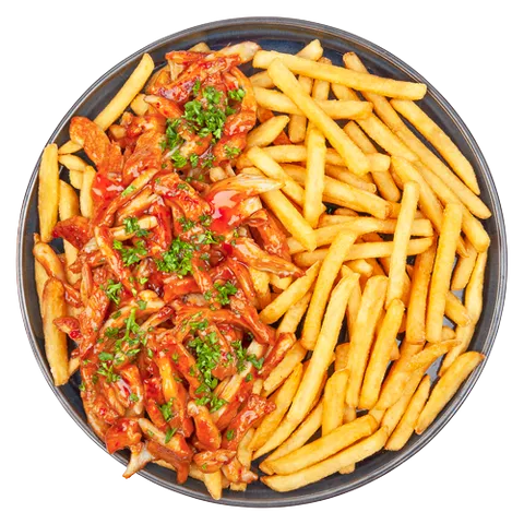 Loaded fries hete kip